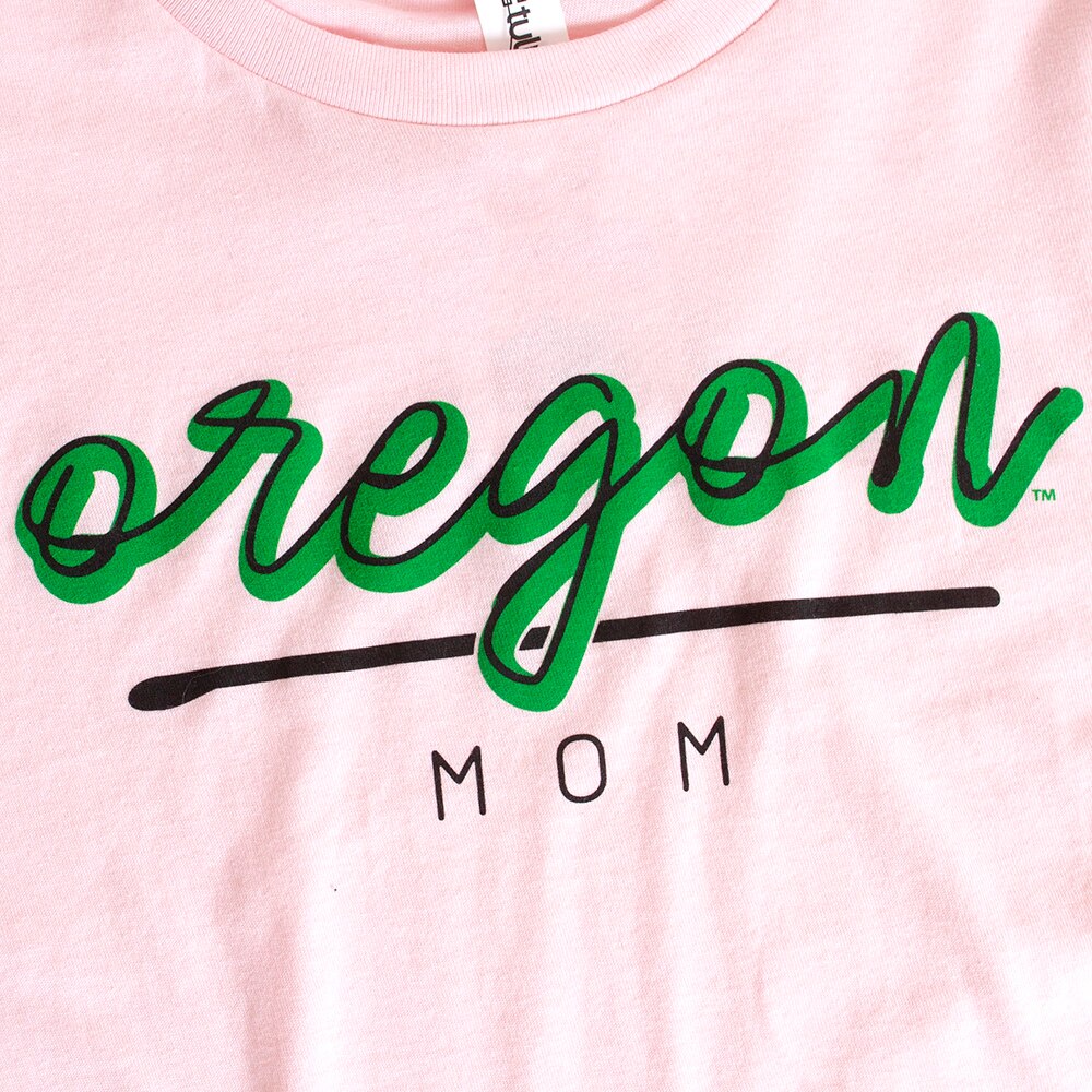 Ducks Spirit, Summit, Pink, Crew Neck, Women, Mom, Script, T-Shirt, 717838